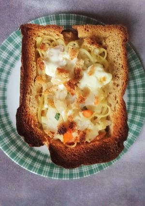スパゲッティグラタンin食パンケース-レシピのメイン写真