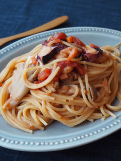 タコとエビのトマトチーズパスタ-レシピのメイン写真