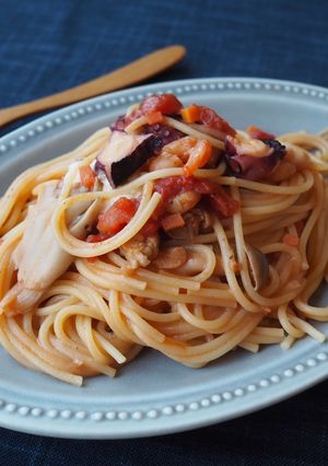 タコとエビのトマトチーズパスタ-レシピのメイン写真
