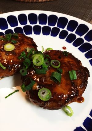 蓮根ゴロゴロ照焼きハンバーグ-レシピのメイン写真