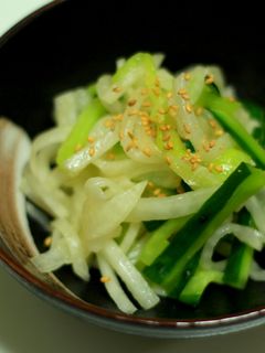 ナムル風大根と胡瓜の酢の物-レシピのメイン写真