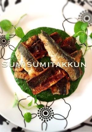 簡単♪鰯のソテーほうれん草ソース☆-レシピのメイン写真