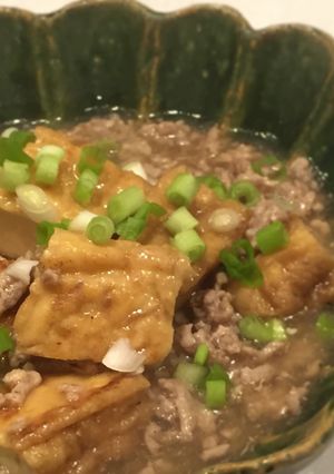 煎酒で簡単！厚揚げと豚挽き肉旨煮餡-レシピのメイン写真