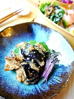 揚げ茄子の胡麻味噌和え☺常備菜にも-レシピのメイン写真