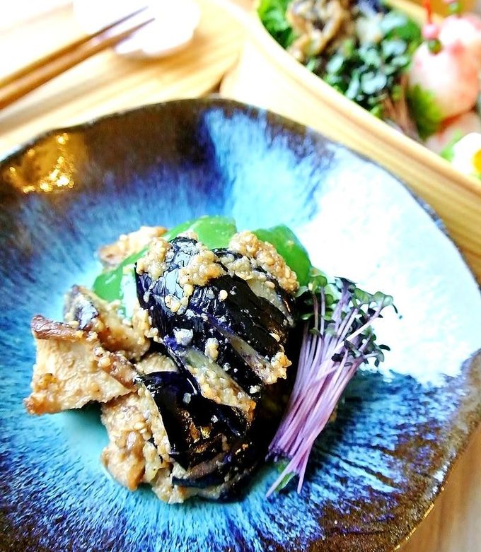 揚げ茄子の胡麻味噌和え☺常備菜にも-レシピのメイン写真