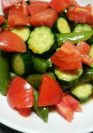 簡単で鮮やかな緑黄色野菜の中華サラダ-レシピのメイン写真