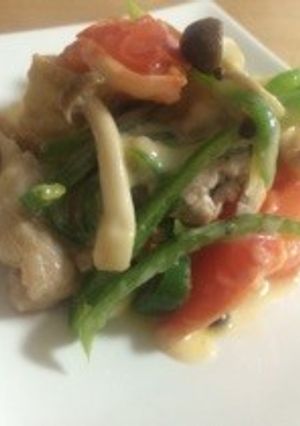 豚肉と野菜のチーズ炒め-レシピのメイン写真