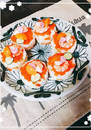 ひな祭りにオススメ☆プチケーキ寿司-レシピのメイン写真