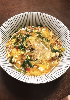 牛肉（切り落とし）と豆板醤で作るクッパ♡-レシピのメイン写真