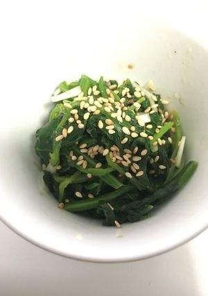 本格韓国ほうれん草ナムル-レシピのメイン写真