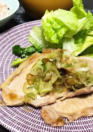 簡単★豚肉のねぎたっぷりポン酢焼き-レシピのメイン写真