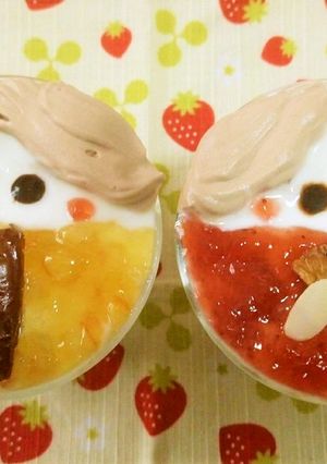 「ヨーグルトアート」でひなまつり♡-レシピのメイン写真