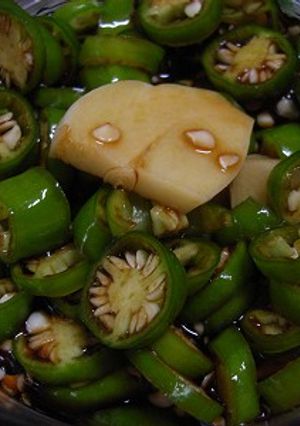 甘唐辛子のにんにく醤油付け-レシピのメイン写真
