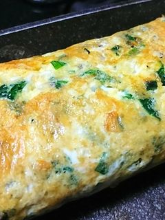 ニラ玉を玉子焼きで(•̀ᴗ•́)و ̑̑-レシピのメイン写真