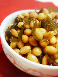 シンプルでふっくらな大豆と昆布の煮物♪-レシピのメイン写真