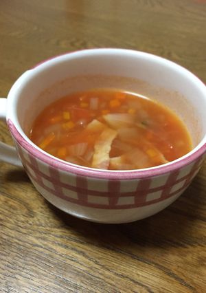 ヤクルトの無塩ジュースで ミネストローネ-レシピのメイン写真