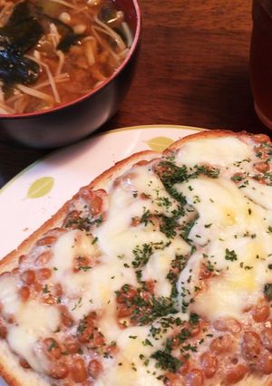 納豆チーズトースト-レシピのメイン写真