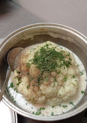 超簡単!カリフラワー丸ごと豆乳スープ-レシピのメイン写真