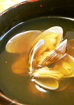 春アサリのだし醤油汁。-レシピのメイン写真