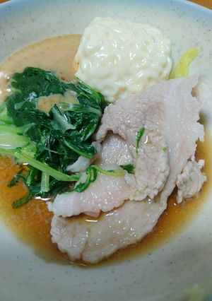 温泉豆腐の豚しゃぶ-レシピのメイン写真