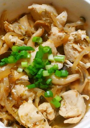 鶏ささみと もやしきのこ❃にんにく甘酢煮-レシピのメイン写真