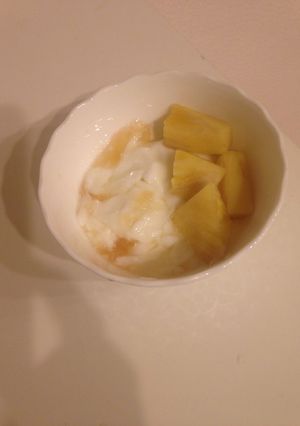ヨーグルトアート 健康朝食-レシピのメイン写真
