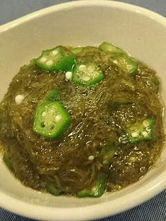 がごめ昆布とおくらのトロトロゆずポン和え-レシピのメイン写真