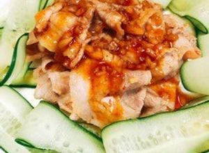 豚バラしゃぶしゃぶ肉のピリ辛中華だれ-レシピのメイン写真