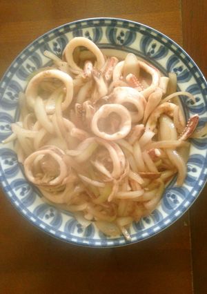 イカと玉ねぎのオイスター炒め-レシピのメイン写真