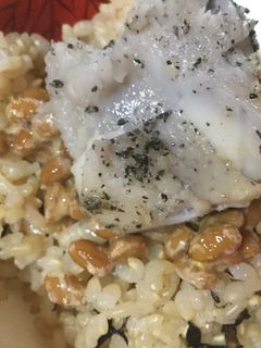 納豆と里芋のごまあえのご飯-レシピのメイン写真
