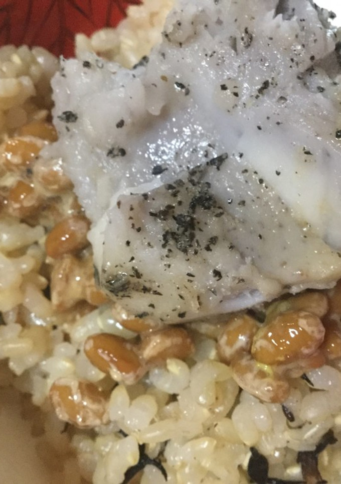 納豆と里芋のごまあえのご飯-レシピのメイン写真
