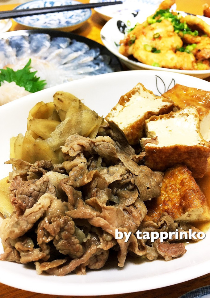 常備菜☆簡単☆ごぼうと厚揚げ・牛肉の煮物-レシピのメイン写真