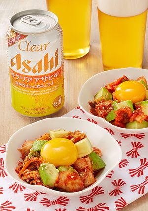 卵黄とろ～りアボキムチ-レシピのメイン写真