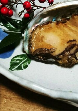 アワビのバター焼き 〜肝醤油のソース〜-レシピのメイン写真