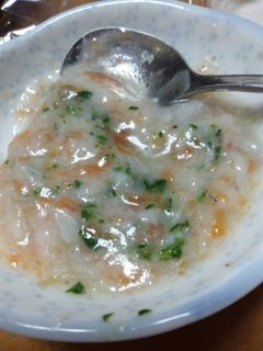 離乳食中期 ほうれん草と里芋のおかゆ-レシピのメイン写真
