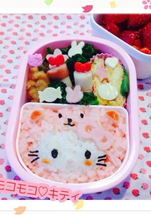キャラ弁♡簡単☆モコモコキティちゃん♡-レシピのメイン写真