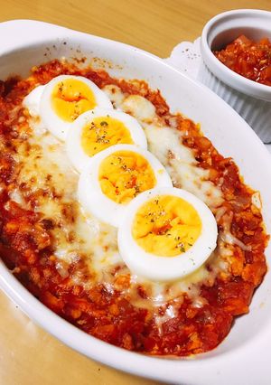ミートソースとマッシュポテトのチーズ焼き-レシピのメイン写真