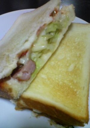 がっつりホットサンド-レシピのメイン写真