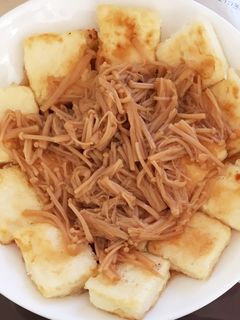 超簡単!揚げ出し豆腐風のなめたけ掛け☆-レシピのメイン写真