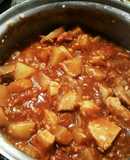 残り野菜でトマトジュース 甘酒カレー