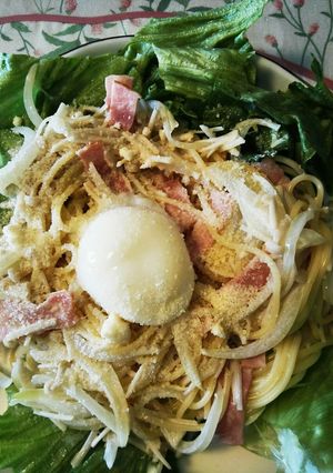 ダイエットさんフライパンクリームパスタ-レシピのメイン写真