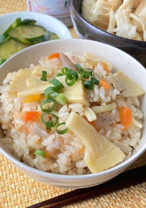 ごま油香る♡たけのこごはん-レシピのメイン写真