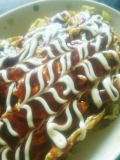 パパッと簡単❤餅たまきゃべつ♪お好み焼風-レシピのメイン写真