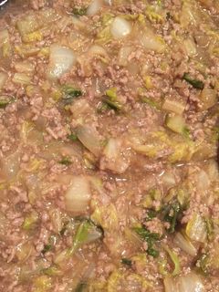 米進む!白菜とひき肉のトロトロあんかけ♪-レシピのメイン写真