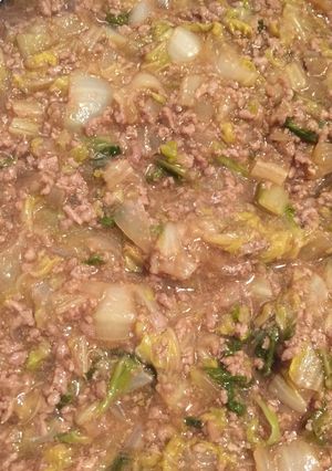 米進む！白菜とひき肉のトロトロあんかけ♪-レシピのメイン写真