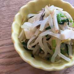 รูปของ もやしときのこの塩和え