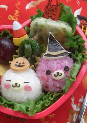 ハロウィン　まめゴマのキャラ弁-レシピのメイン写真
