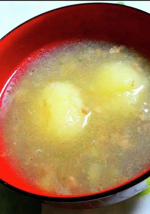 ジャガイモ団子の汁物（せんだご汁）-レシピのメイン写真