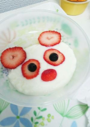 いちばん簡単ヨーグルトアート♪パンダ-レシピのメイン写真