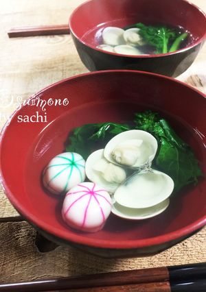 ひな祭りに！はまぐりのお吸い物-レシピのメイン写真